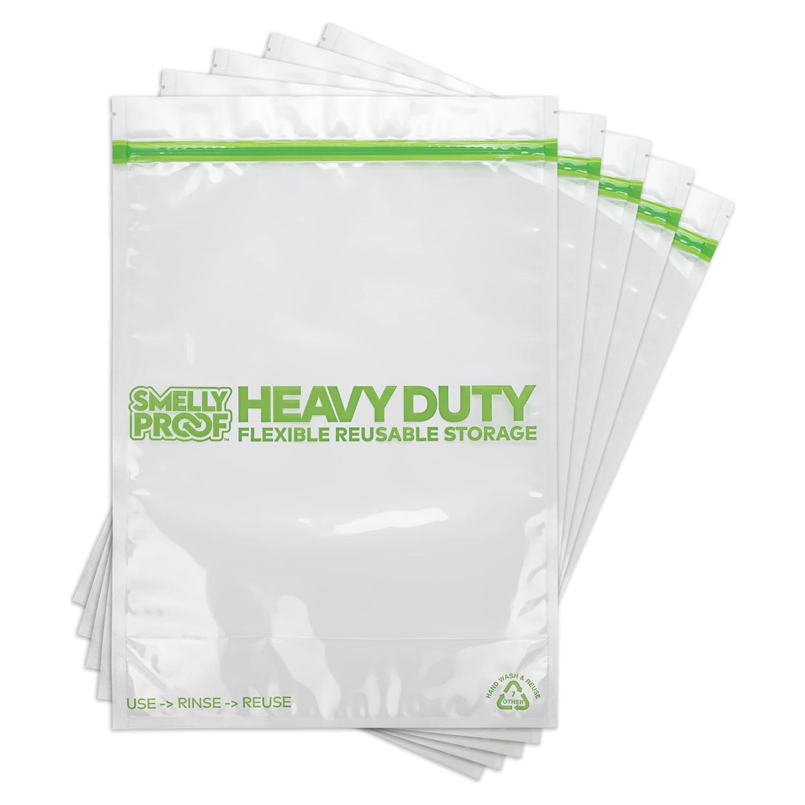 Bolsas Reutilizables Smelly Proof 2 Galones 5pk Alta Resistencia