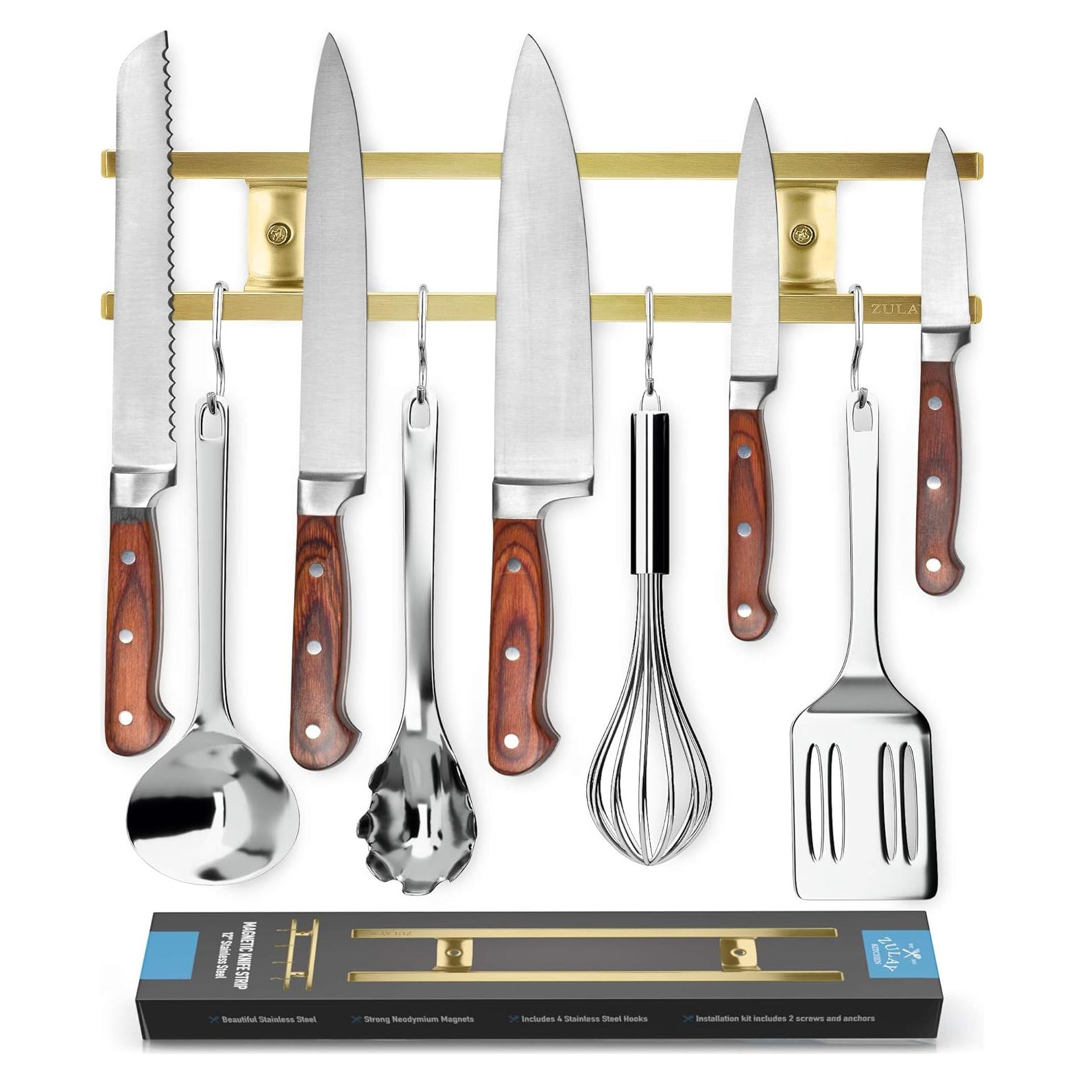 Soporte Magnético de Acero Inoxidable Zulay 30.48 cm Dorado