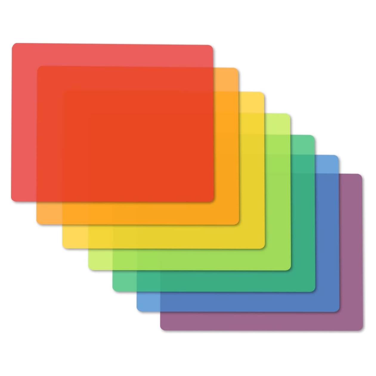 Juego de 7 Tablas de Cortar Fotouzy 38x30 cm Sin BPA