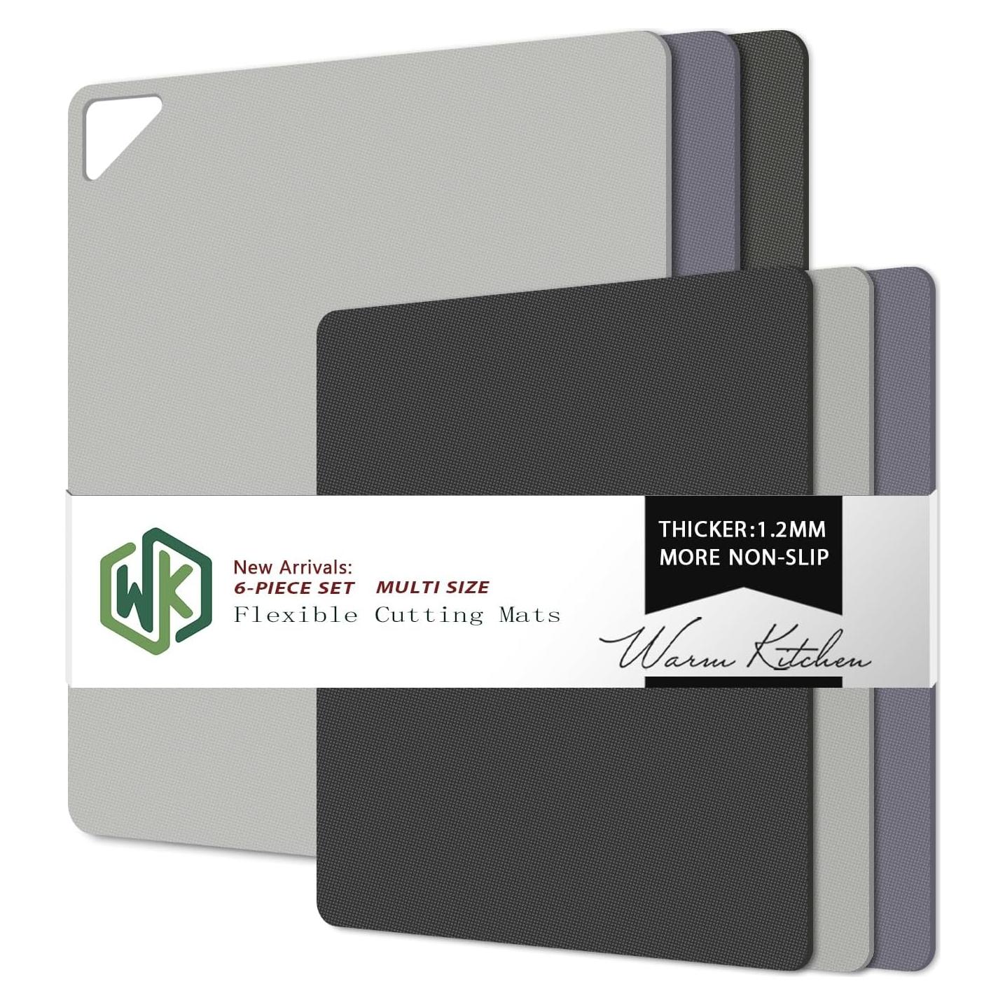 Set de 6 Tablas de Cortar Flexibles WK Antideslizantes 1.2mm