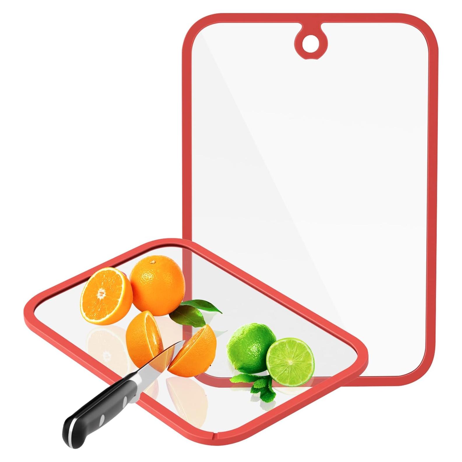 Juego de 2 Tablas de Cortar de Vidrio Freshmage 38x25 cm y 30x20 cm