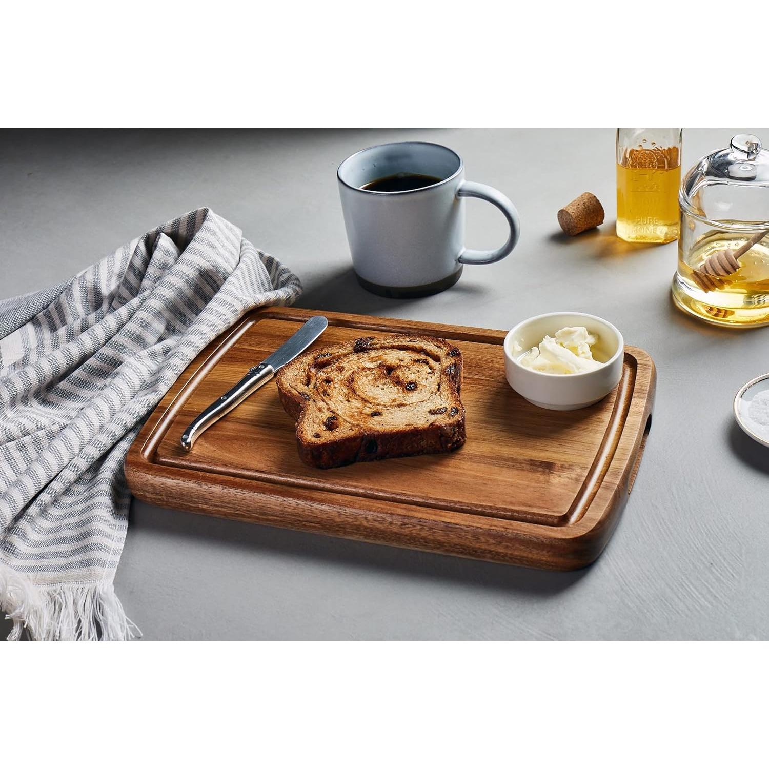 Juego de 2 Tablas de Cortar de Madera Acacia Sonder Doheny - 35.56x25.4cm y 30.48x20.32cm