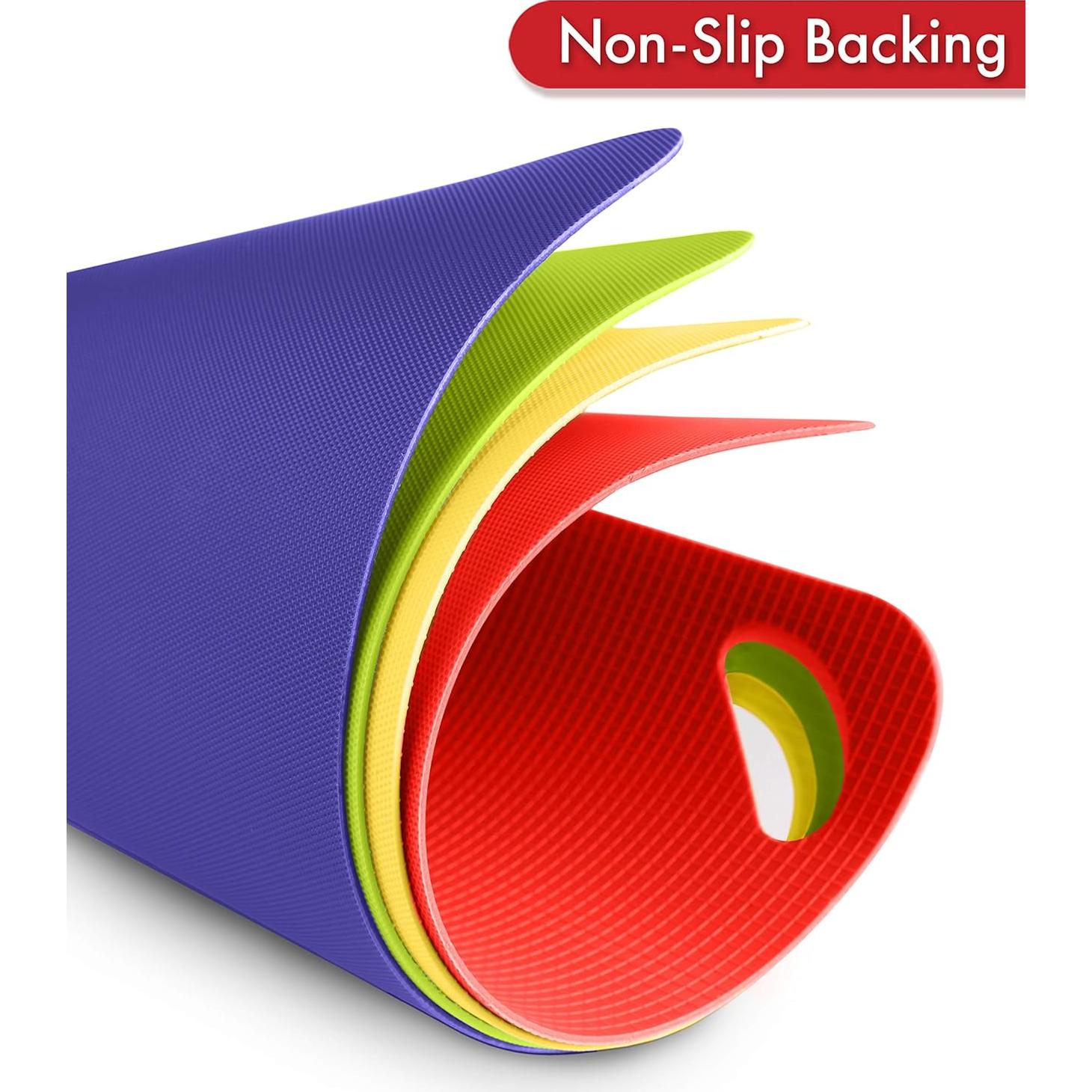 Conjunto 4 Tablas de Cortar Dexas Grippmat Antideslizantes