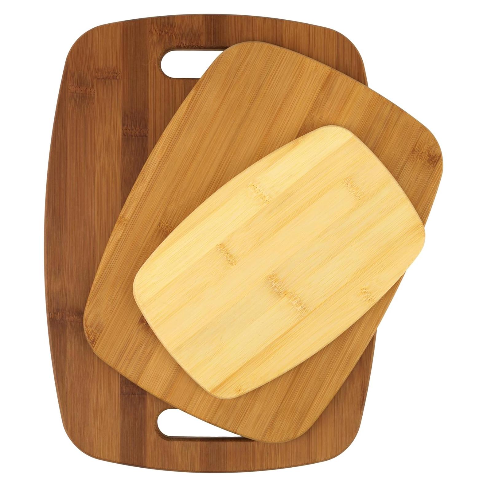 Juego de tablas de cortar de bambú GoodCook 3 piezas 15x30 cm