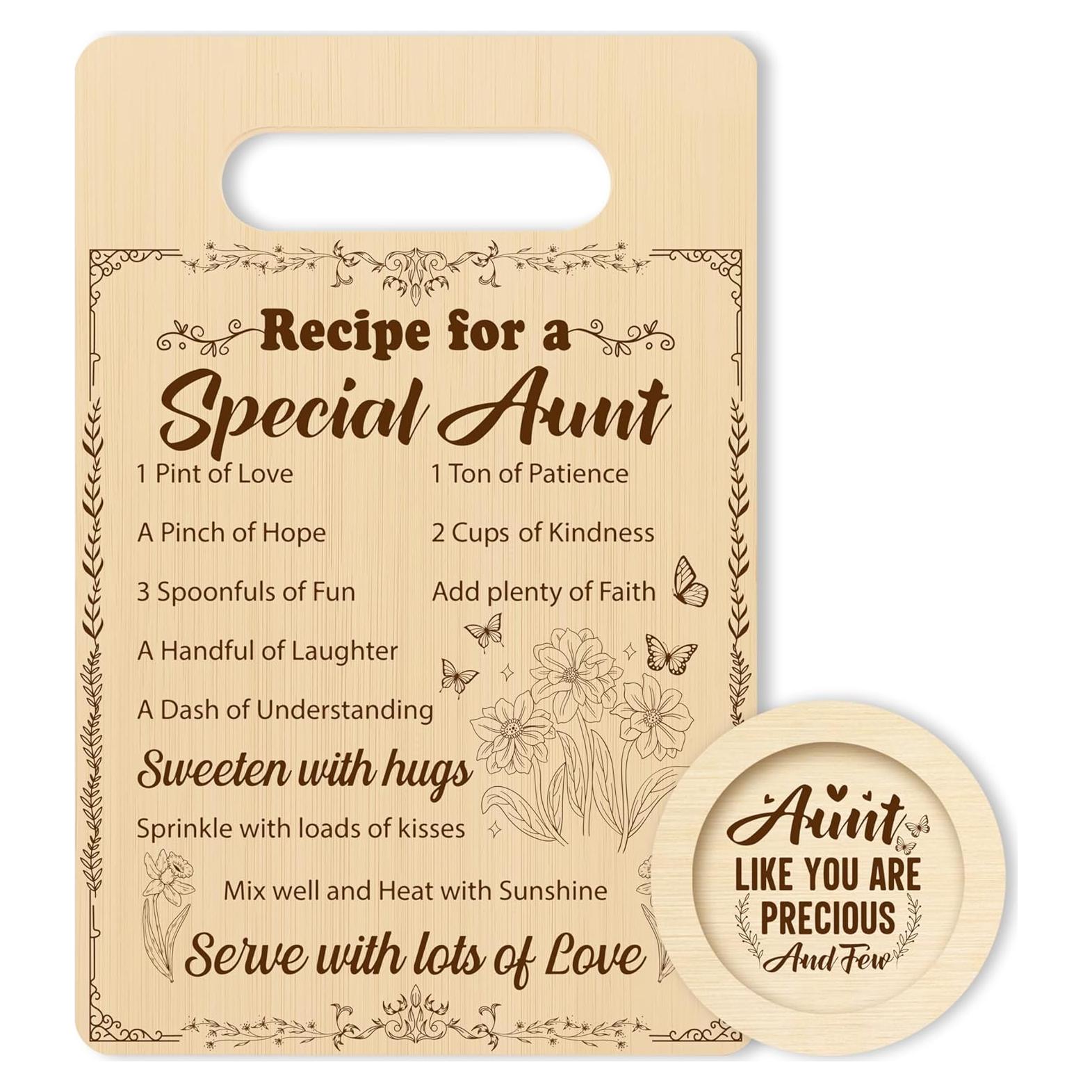 Tabla de Cortar de Bambú con Posavasos QUDNCR 30x20 cm