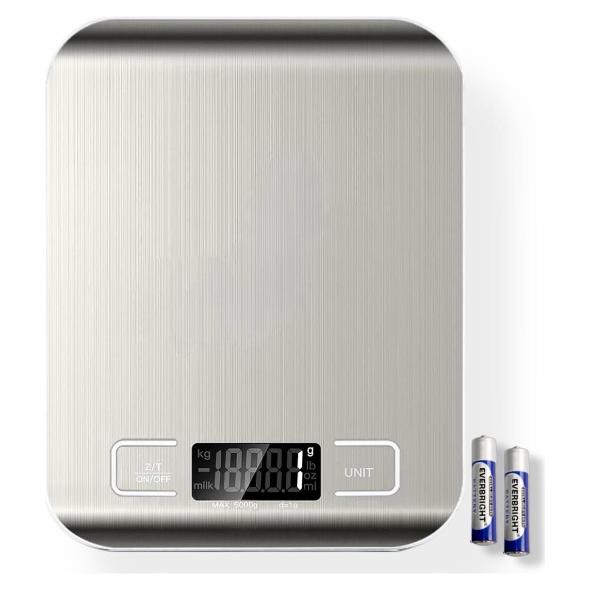 Báscula Digital de Cocina Maverick MC2023, 5 kg, Acero Inoxidable