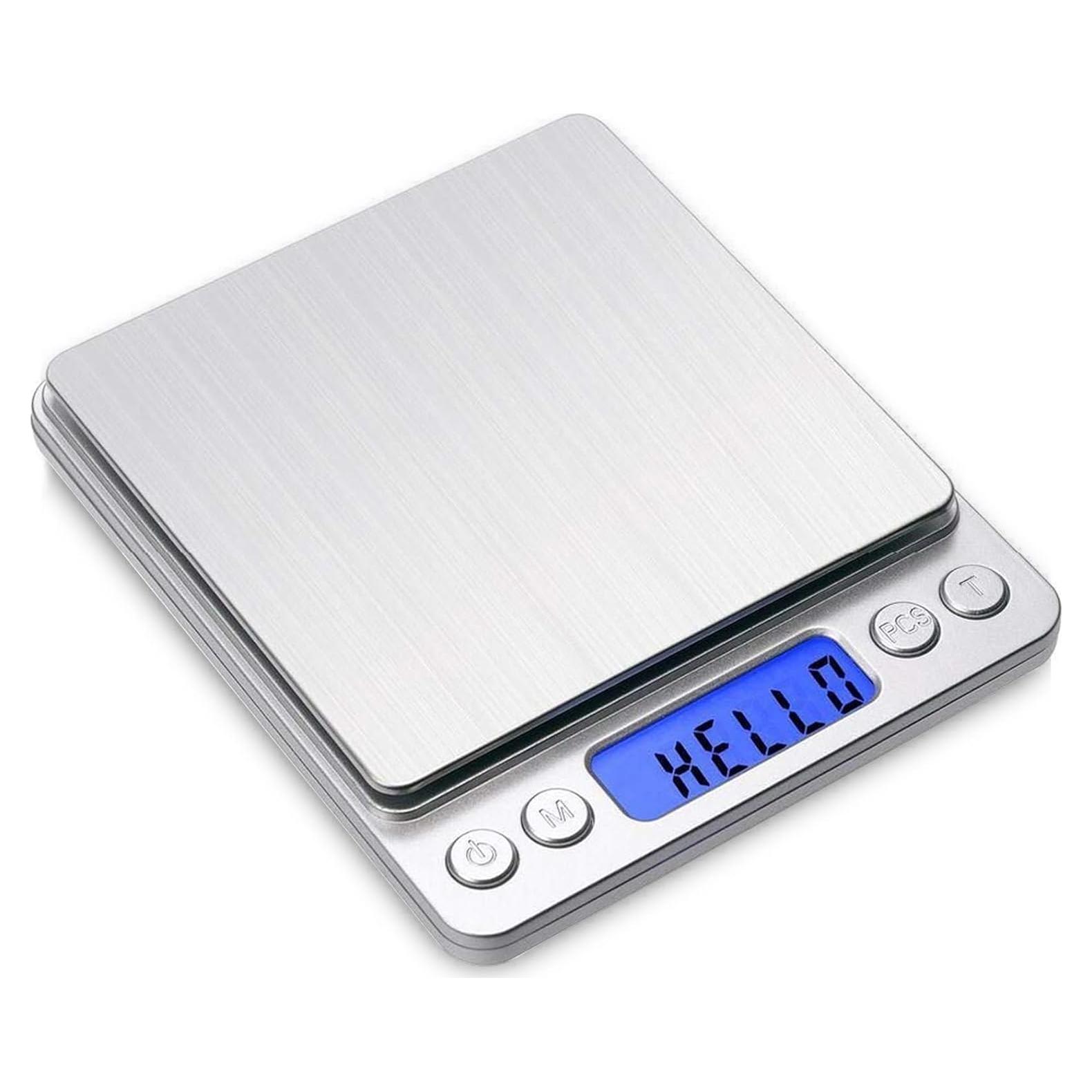 Báscula Digital de Cocina Toprime 500g 0.01g Acero Inoxidable