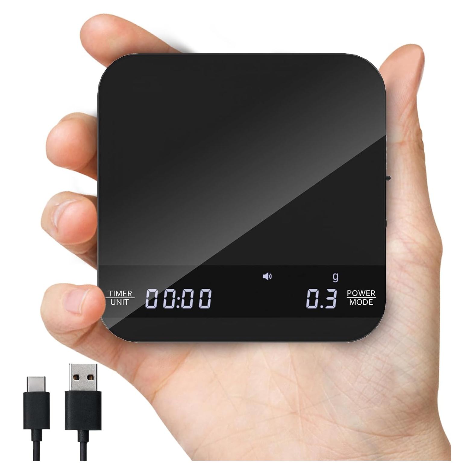 Báscula de café digital ERAVSOW 2kg/0.1g con temporizador