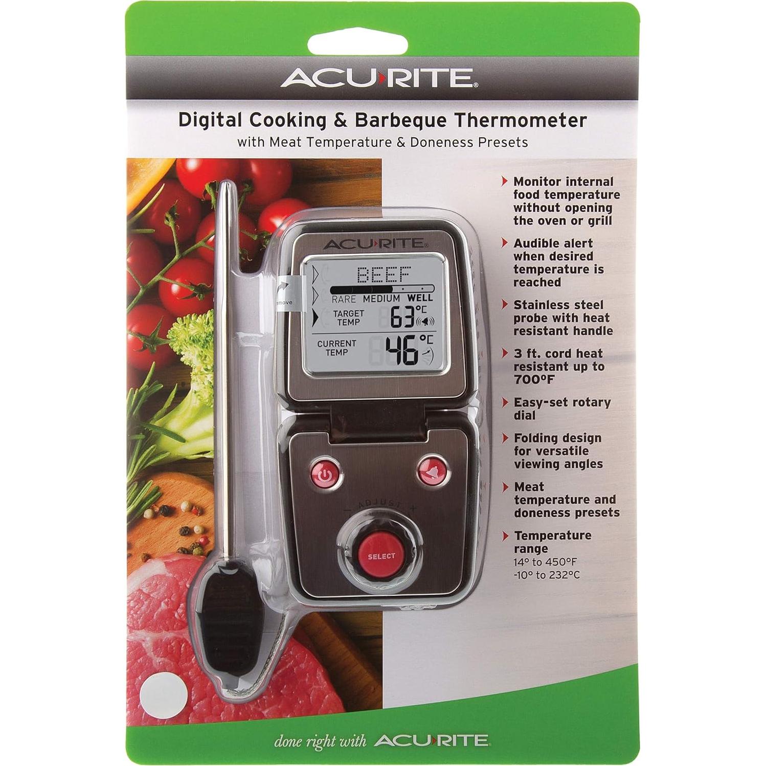 Termómetro Digital de Cocina AcuRite 00277 - Alta Precisión