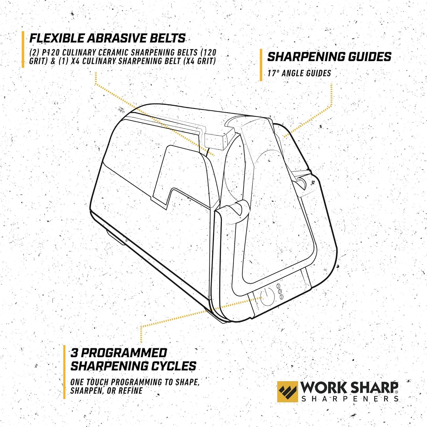 Afilador de cuchillos eléctrico Work Sharp E5-NH con vacío
