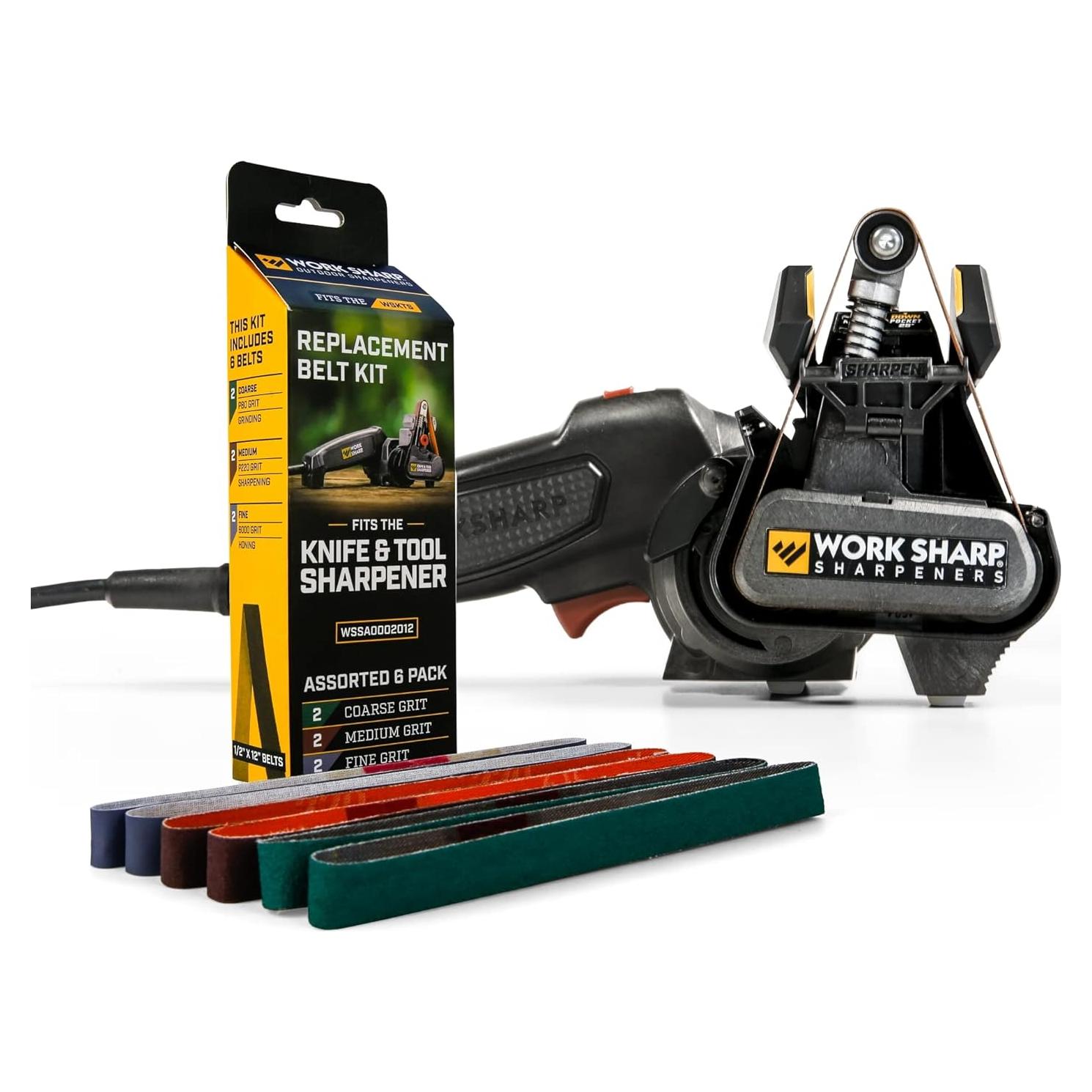 Afilador de Cuchillos Work Sharp Mk.2 + Kit de Cintas Reemplazo