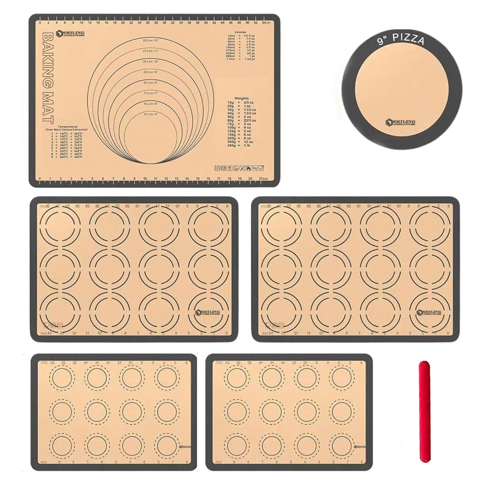 Juego de 6 Tapetes de Silicona Antiadherente Genérico 60x40 cm