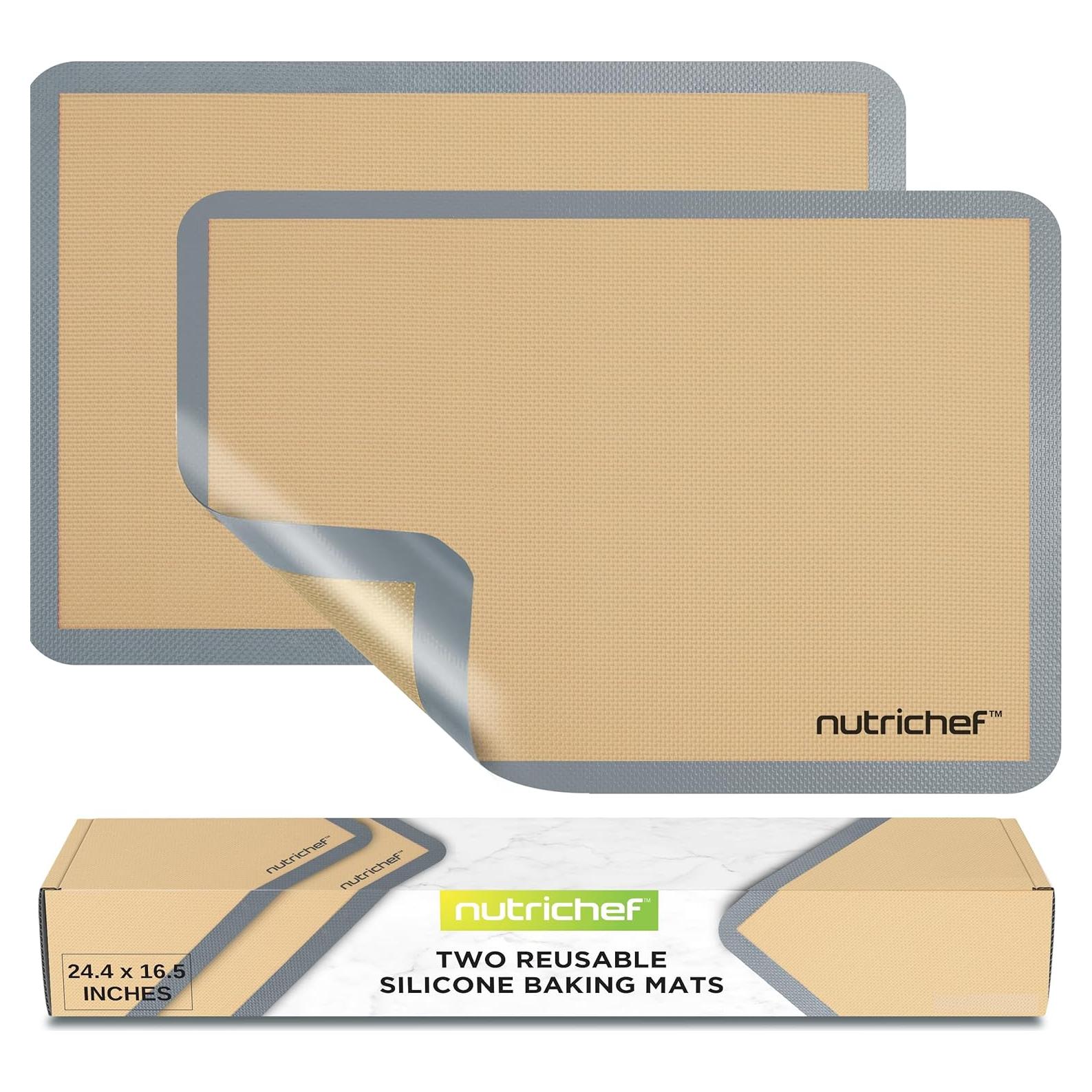 Tapetes de Hornear de Silicona NutriChef - 2 Piezas 62x41 cm