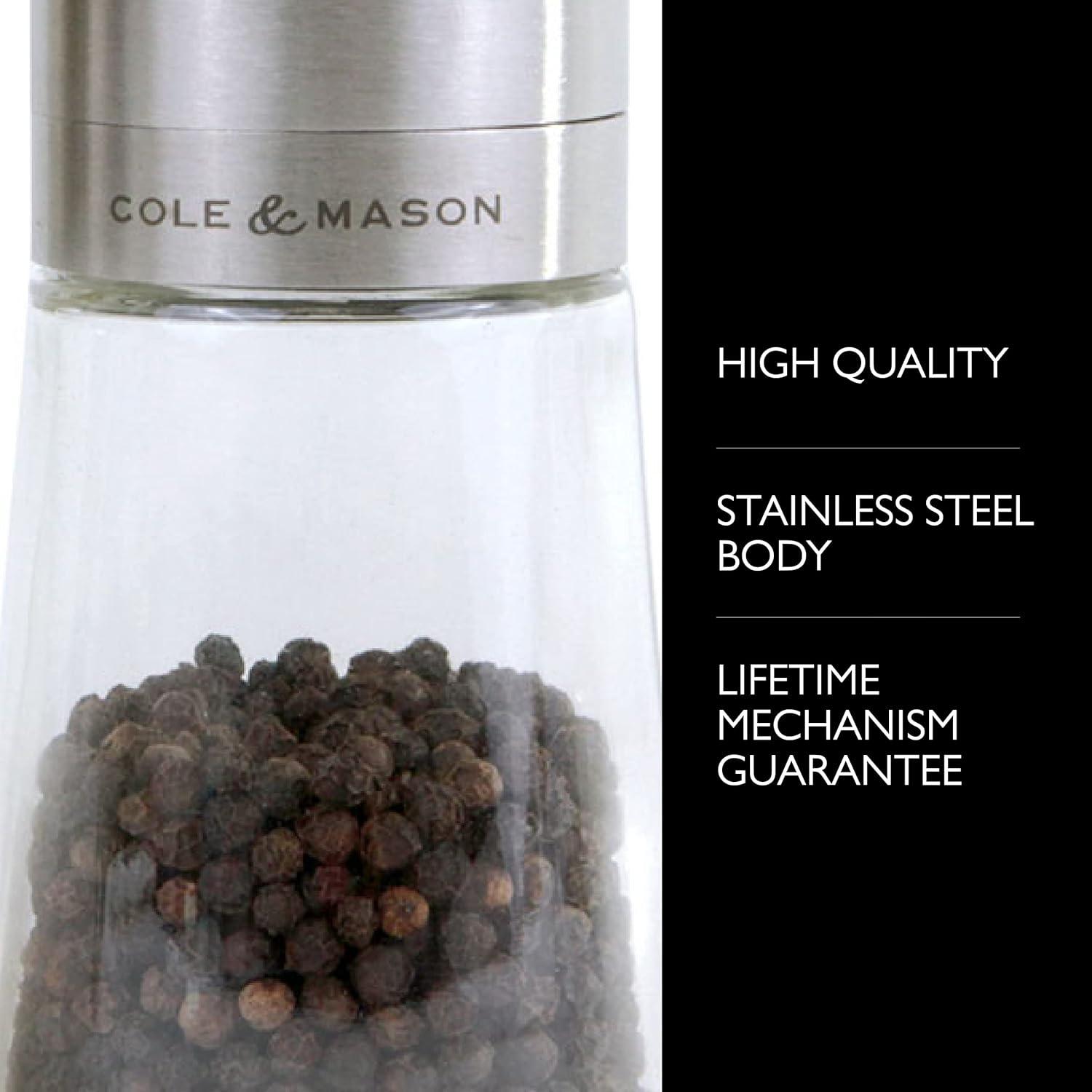 Conjunto de Molinillos de Sal y Pimienta Cole & Mason - Acero Inoxidable