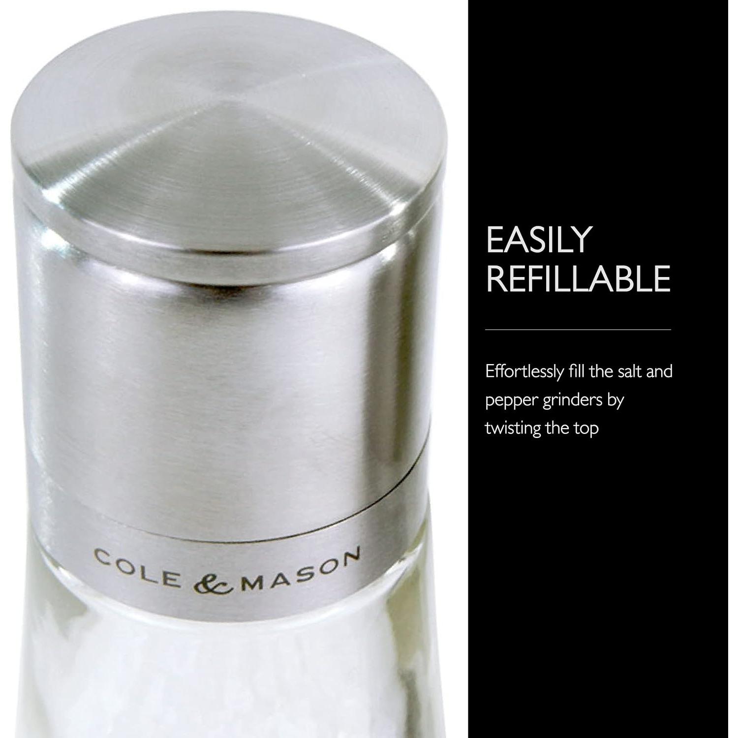 Conjunto de Molinillos de Sal y Pimienta Cole & Mason - Acero Inoxidable