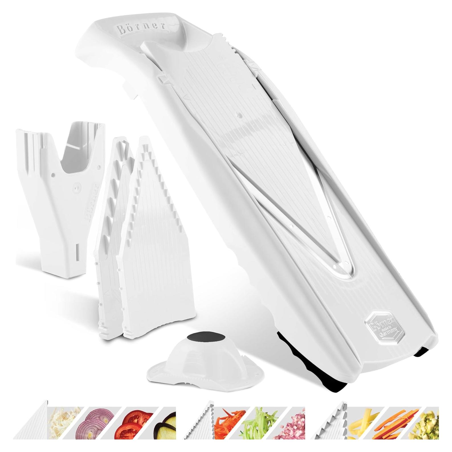 Cortador Mandolina V5 Börner - Cortador de Verduras Ajustable Blanco