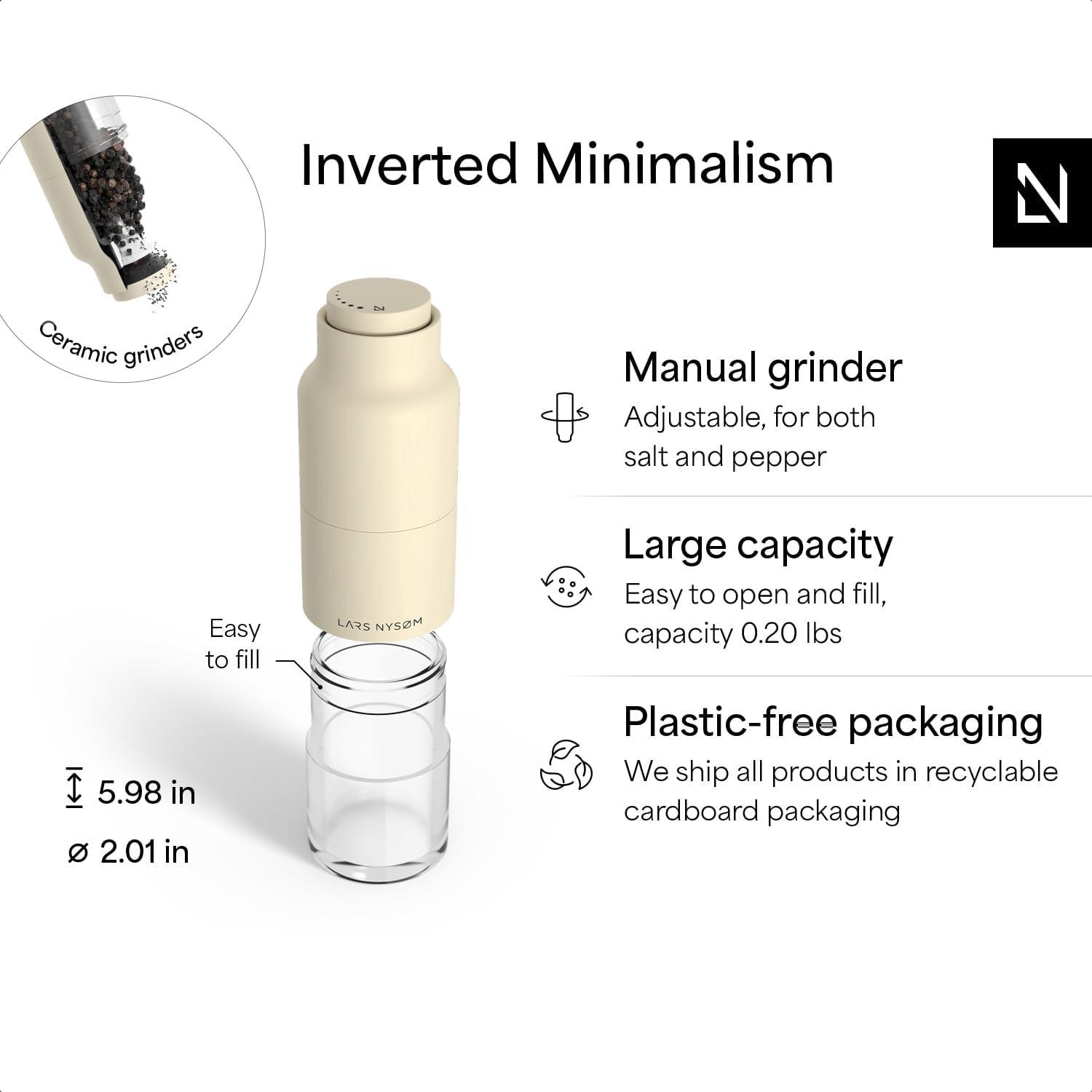 Juego de Molinillos de Sal y Pimienta LARS NYSØM Manual Acero Inoxidable