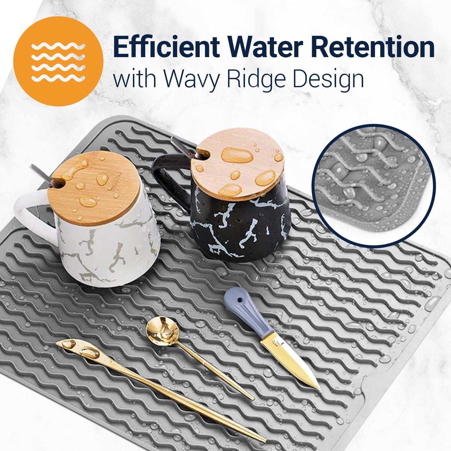 Alfombrilla de Secado de Platos Silicona Linda's Essentials 40.6x30.5cm