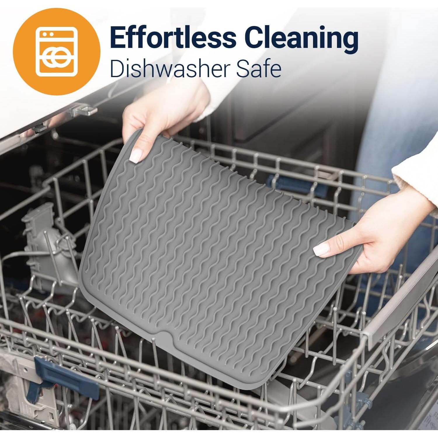 Alfombrilla de Secado de Platos Silicona Linda's Essentials 40.6x30.5cm