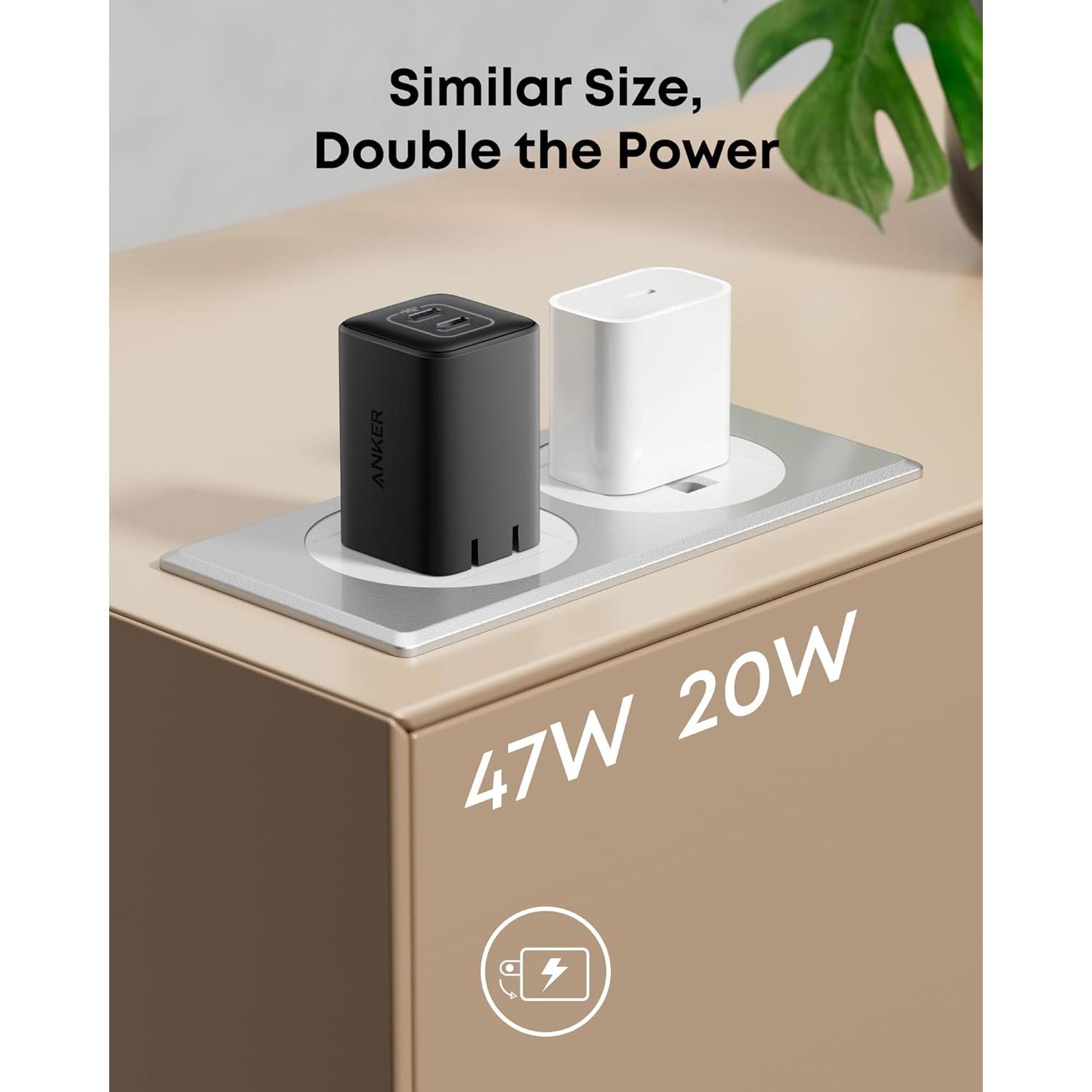 Cargador Anker Nano 3 47W USB-C Plegable para iPhone y MacBook