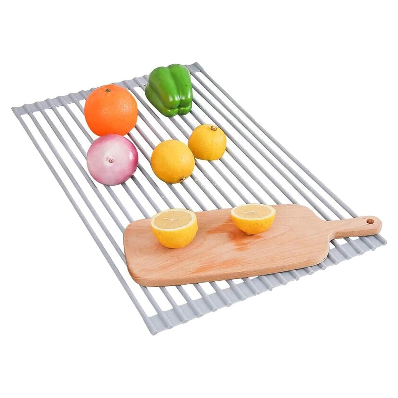 Estante de Secado de Platos Plegable Ahyuan 45x33.4 cm Antideslizante