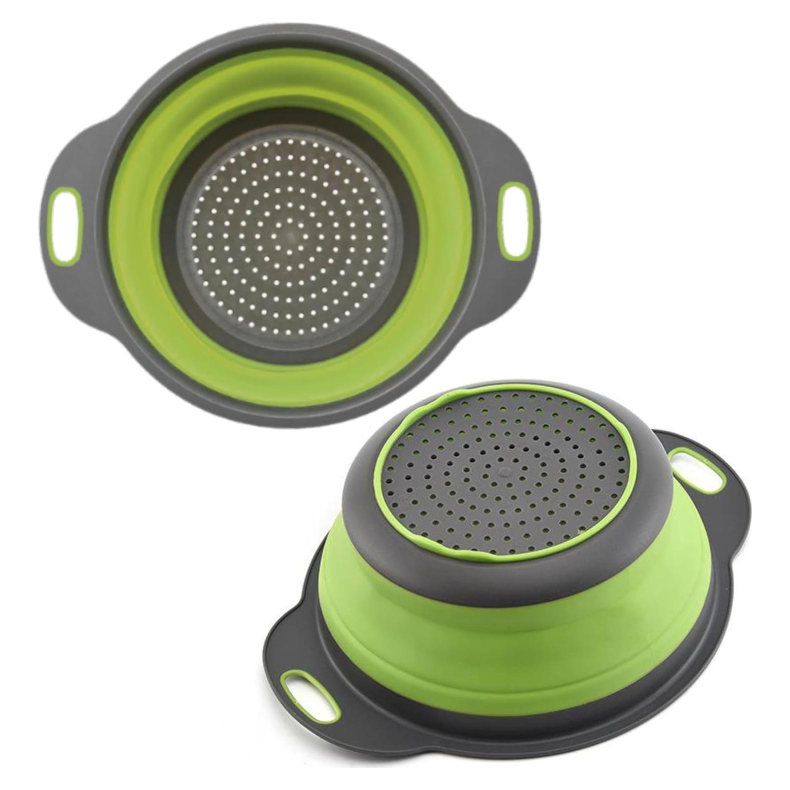 Colador Plegable Verde YARRD de Silicona 24.6x19.8 cm