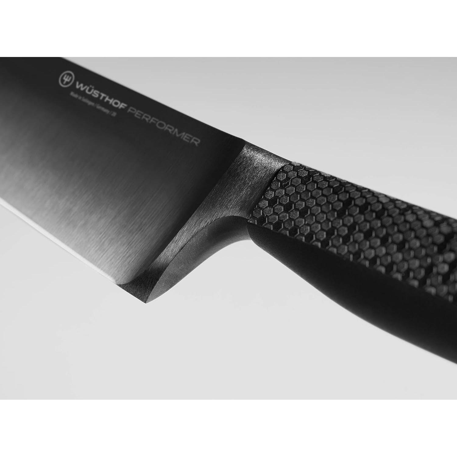 Cuchillo de Chef Wüsthof Performer 20 cm, Acero Inoxidable Negro