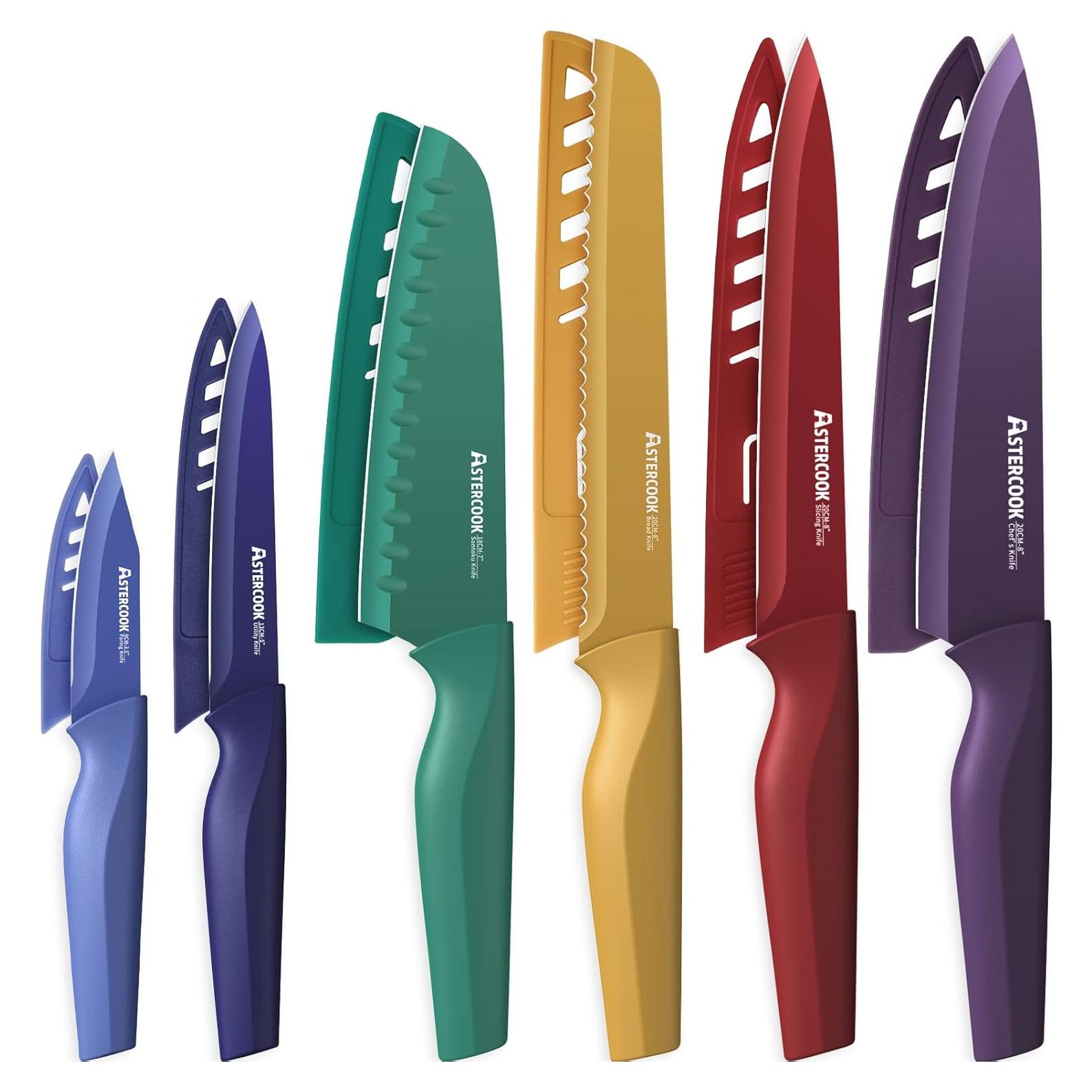 Juego de cuchillos de cocina Astercook 12 piezas acero inoxidable