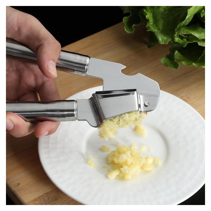 Prensa de Ajo de Acero Inoxidable Genérico - Mincer Ergonómico