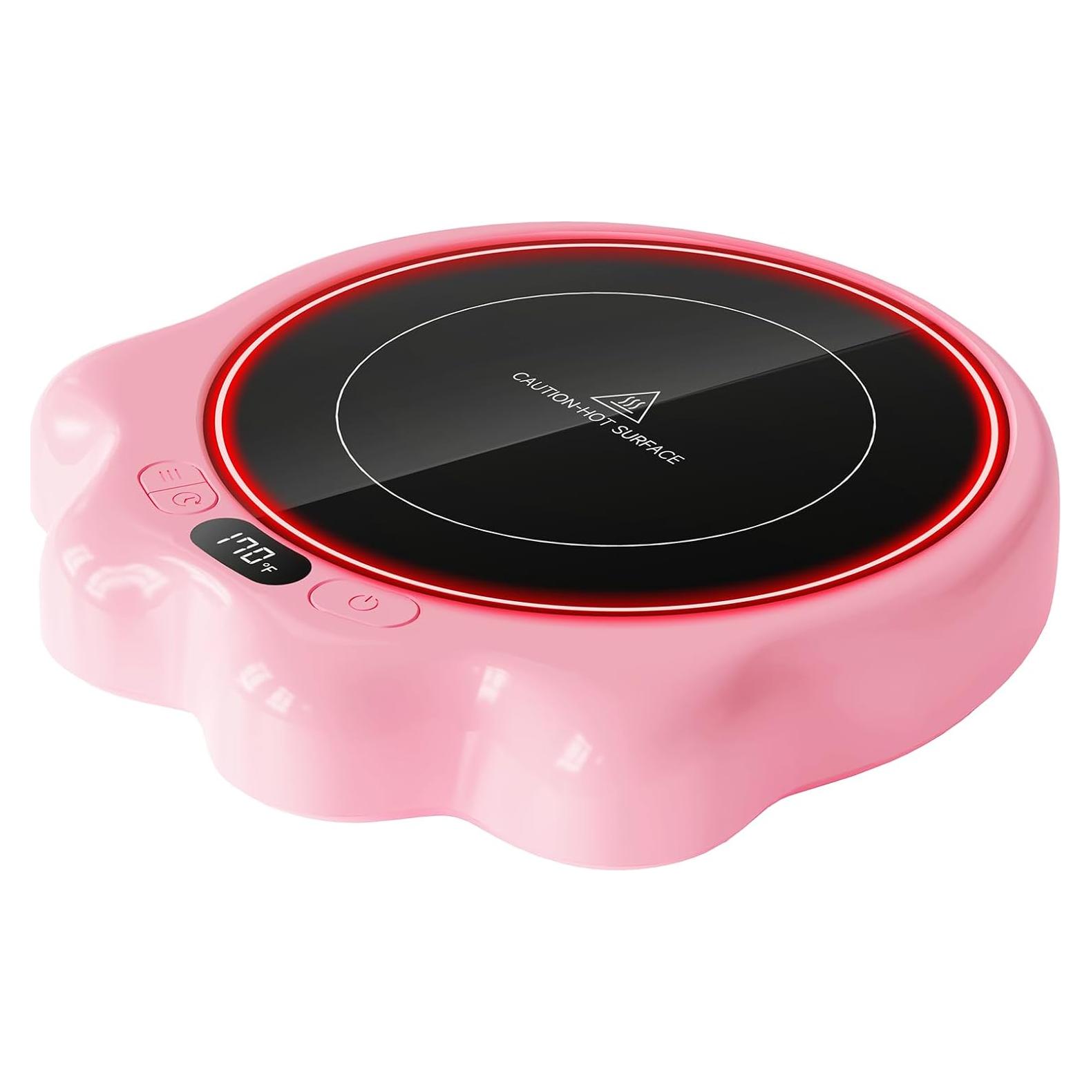 Calentador de Tazas Gaiatop CW-04 Rosa, 50W, 3 Temperaturas