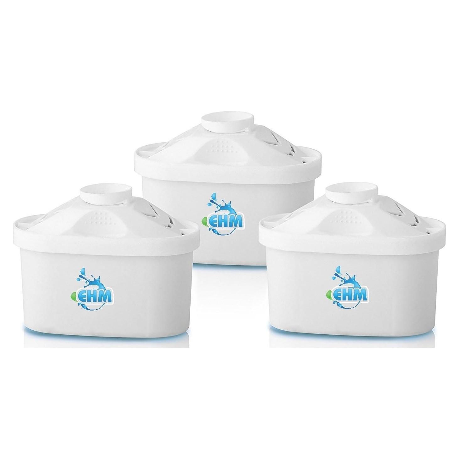 Cartucho de Reemplazo EHM para Jarra de Agua Alcalina - 3 Unidades