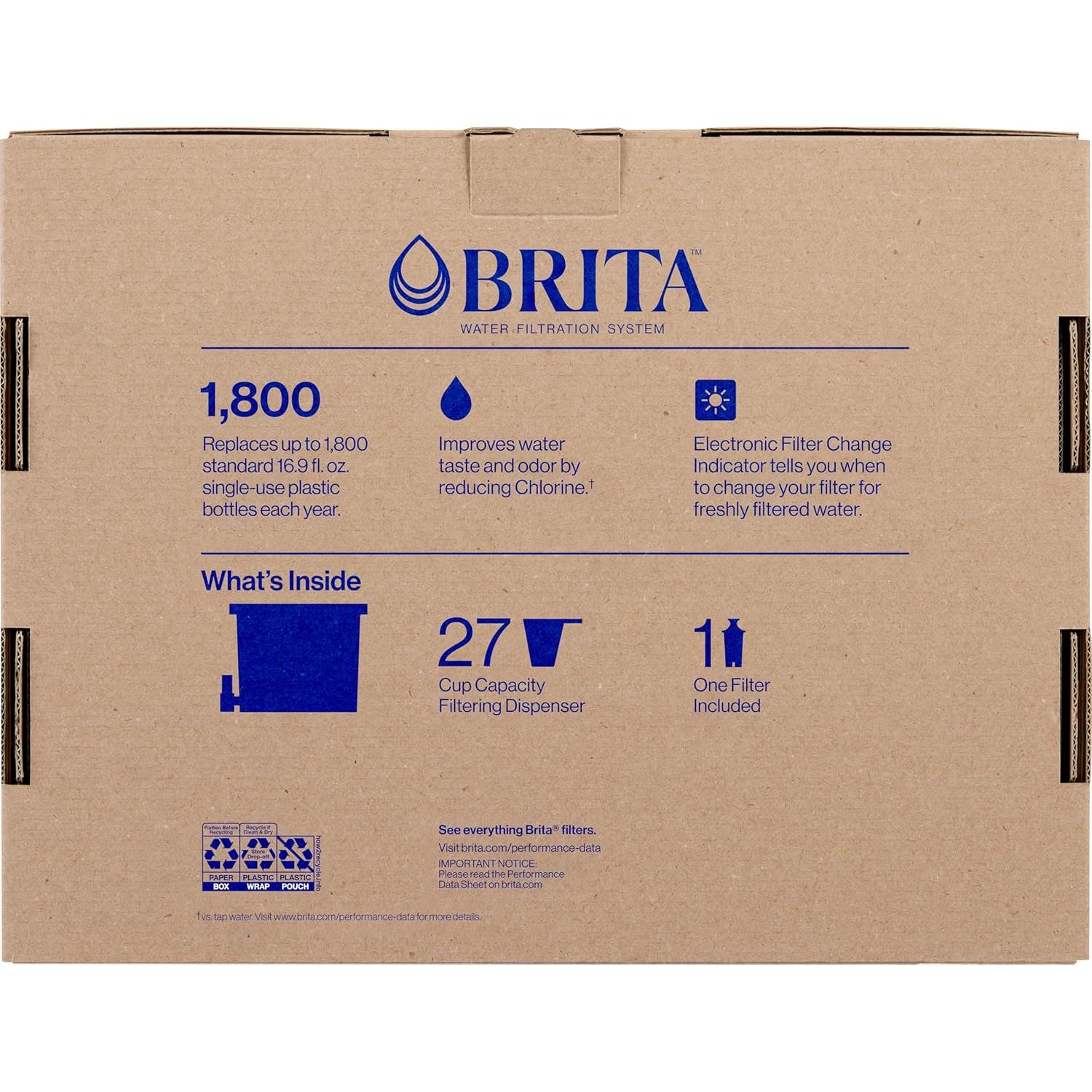 Dispensador de Agua Brita UltraMax 27 Tazas con Filtro Plus