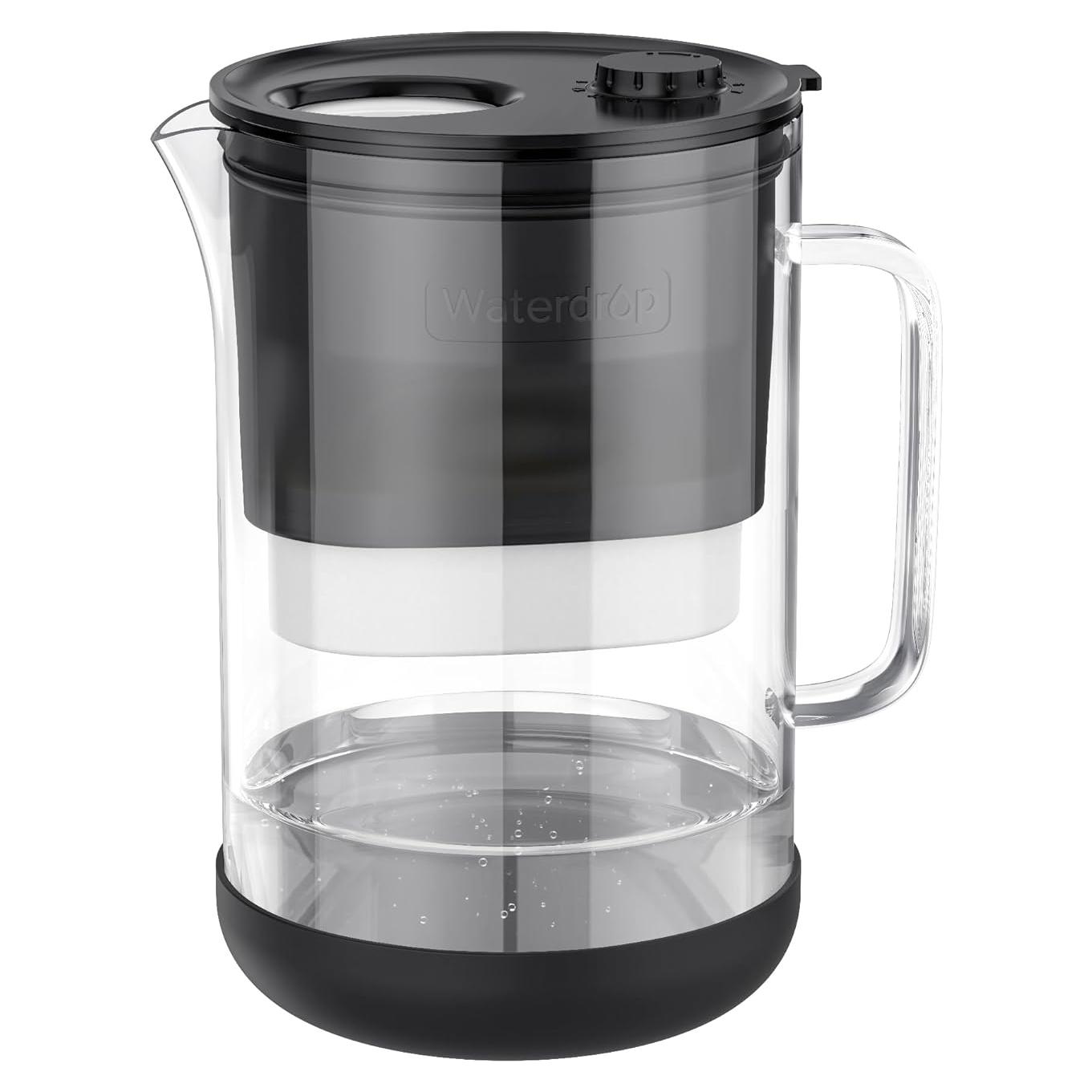 Jarra de Filtro de Agua de Vidrio Waterdrop 10 Tazas Ecológica