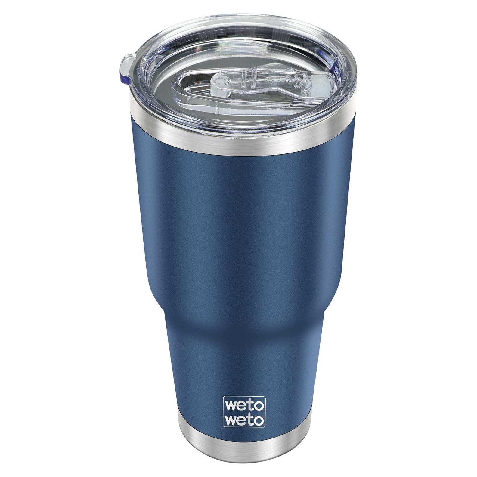Vaso Térmico Aislado WETOWETO 30oz Acero Inoxidable Azul Marino