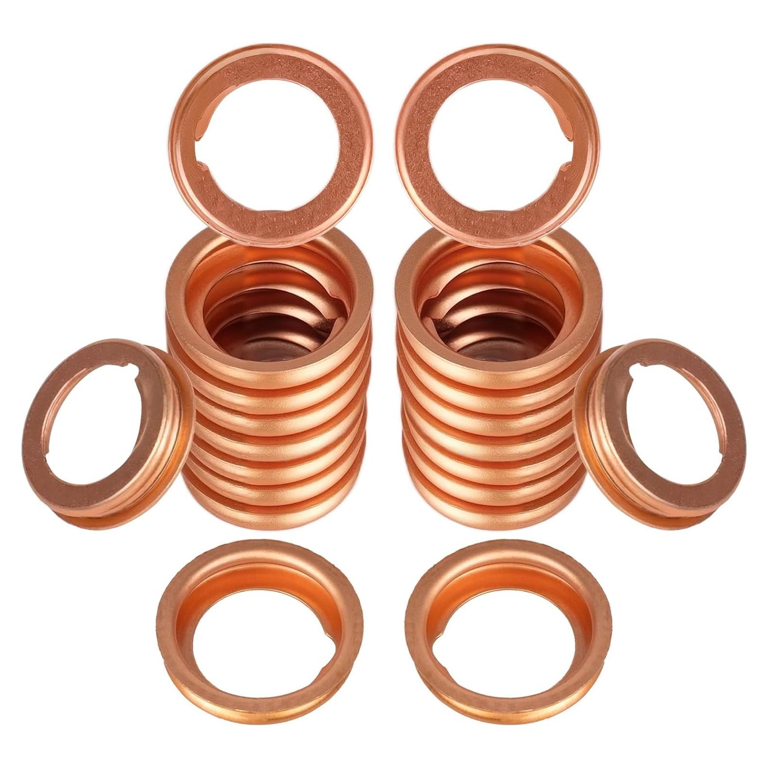 20 PCS Junta Drenaje Aceite Aluminio Luxlead Compatible Nissan