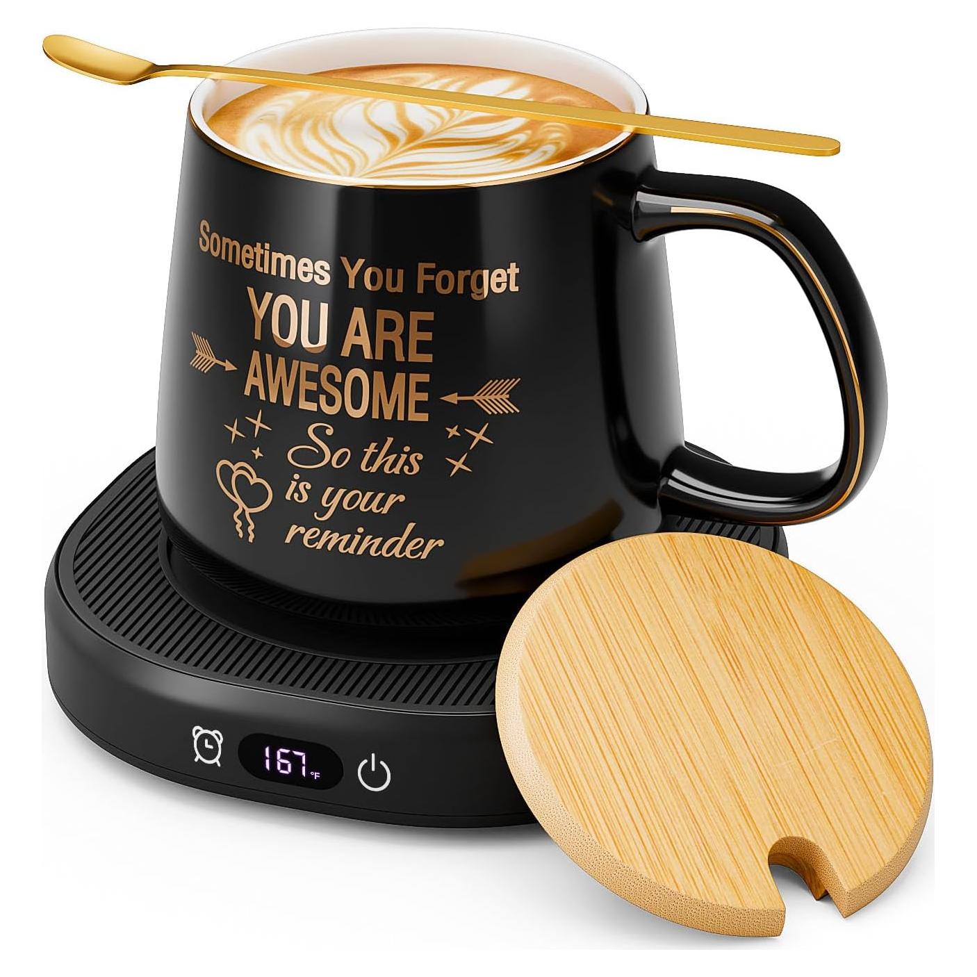 Juego de Taza Térmica LOUTYTUO con Calentador Eléctrico 28W