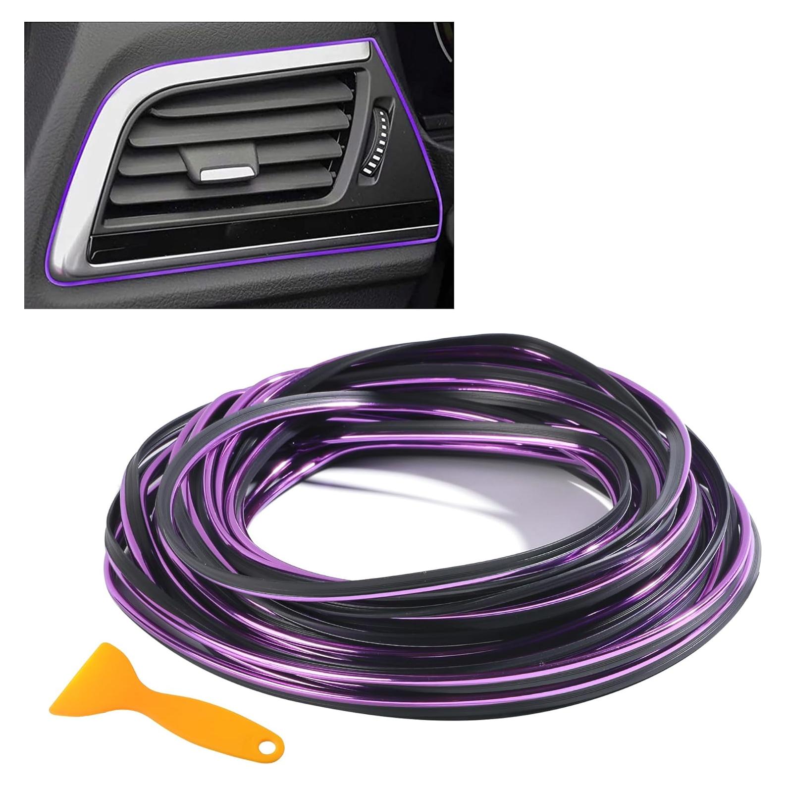 Tiras Decorativas para Interior de Auto SCUARI 2.99m Púrpura