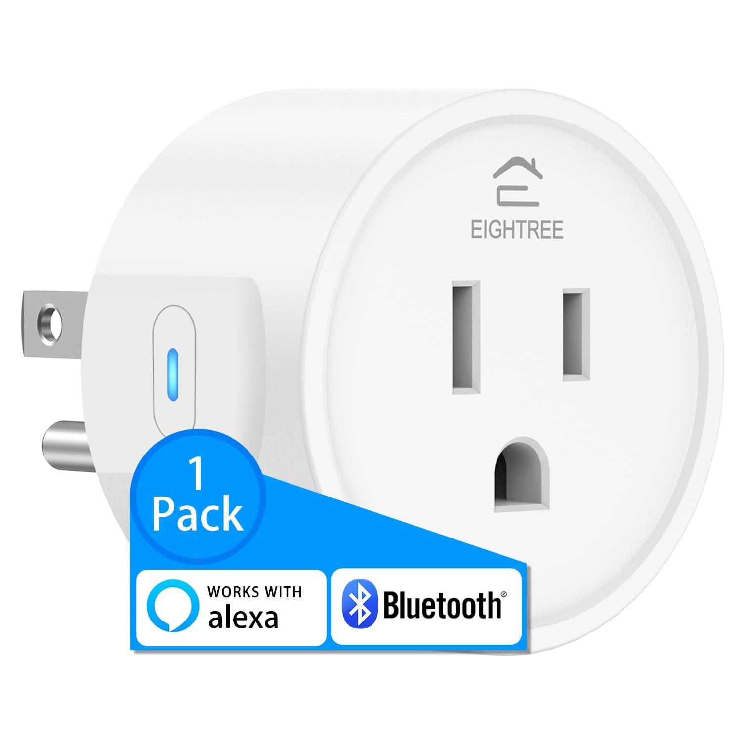 Enchufe Inteligente EIGHTREE Bluetooth 10A Control Alexa