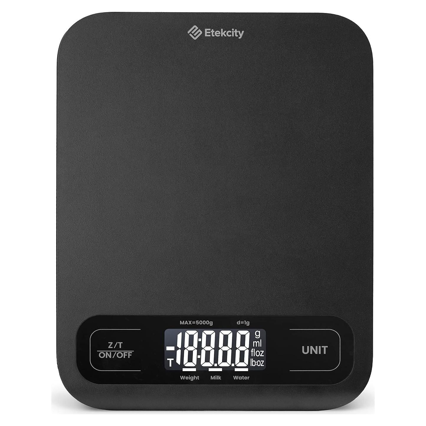 Balanza de Cocina Digital Etekcity 5000g Precisa Grande Negra