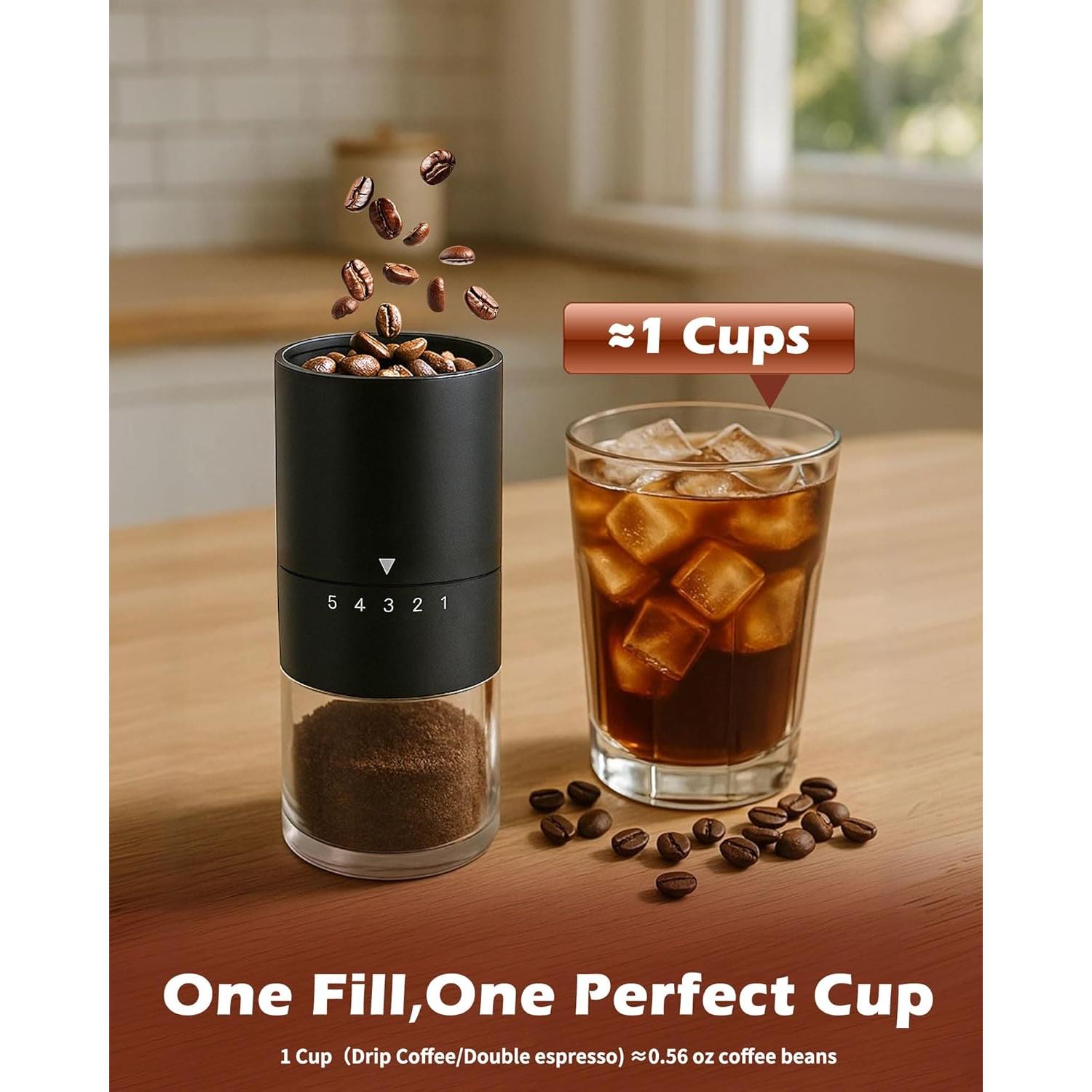 Molino de Café Manual Rsoilch con Muela Cerámica 5 Ajustes