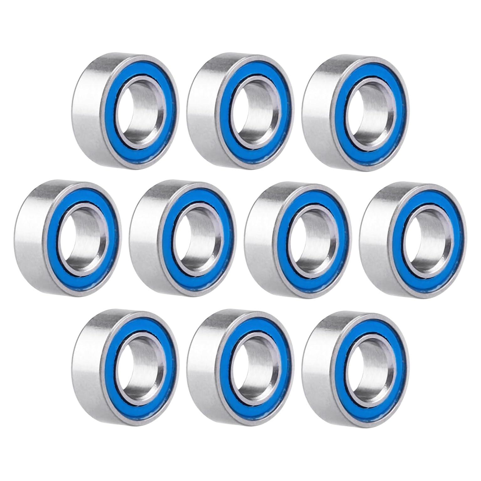 10 Rodamientos de Bolas MR84-2RS Doble Sello 4x8x3mm CrazyHobby