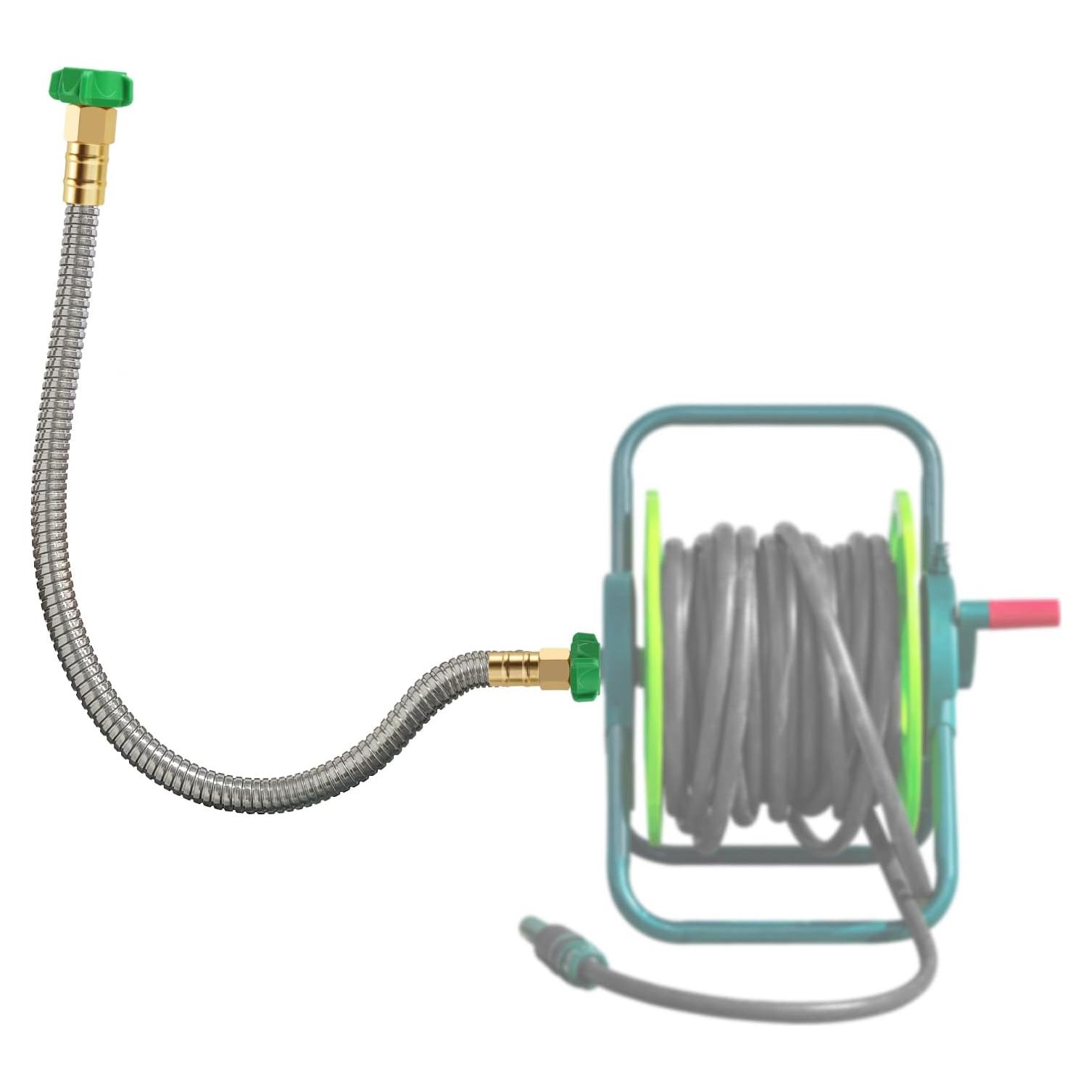 Manguera de Jardín 2FT PJT Acero Inoxidable Femenino a Femenino