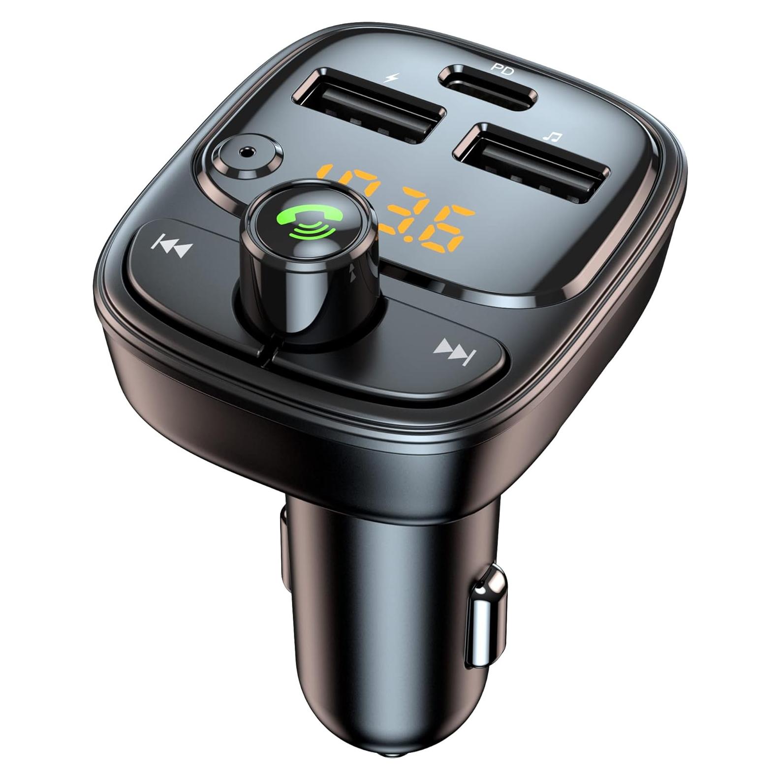 Transmisor FM Bluetooth 5.3 Shenzhenshi T02 Cargador 42W