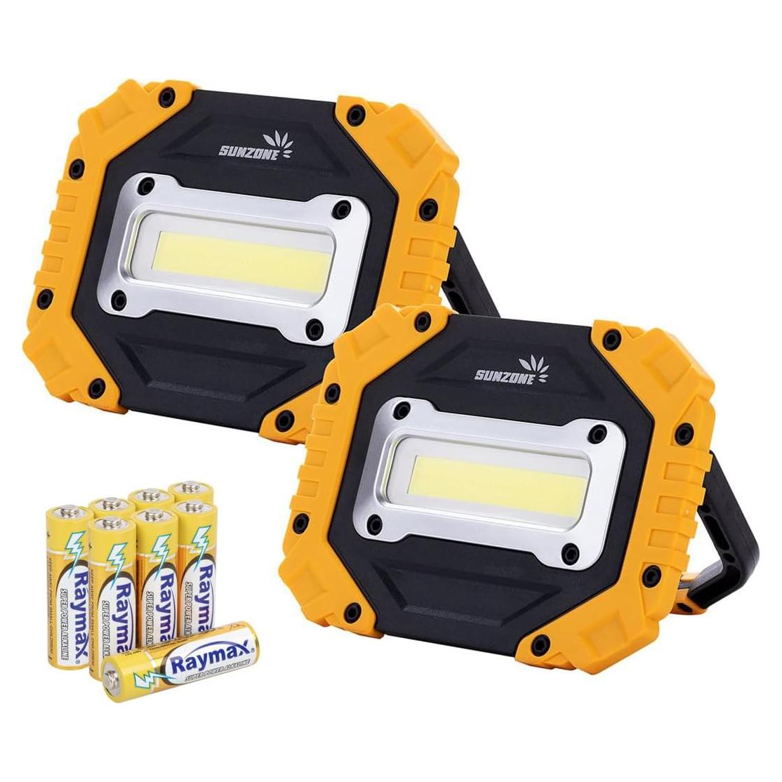 Luz de Trabajo LED Portátil Sunzone 750 Lúmenes Amarillo