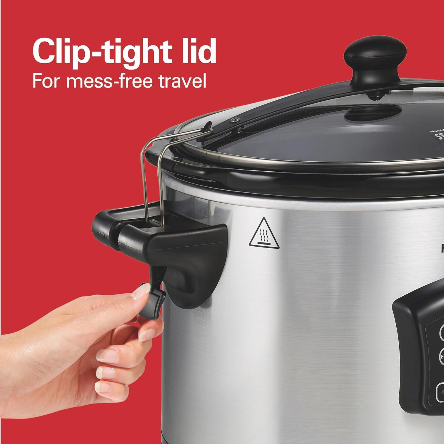 Olla de Cocción Lenta Hamilton Beach 6 Cuartos Digital Programable