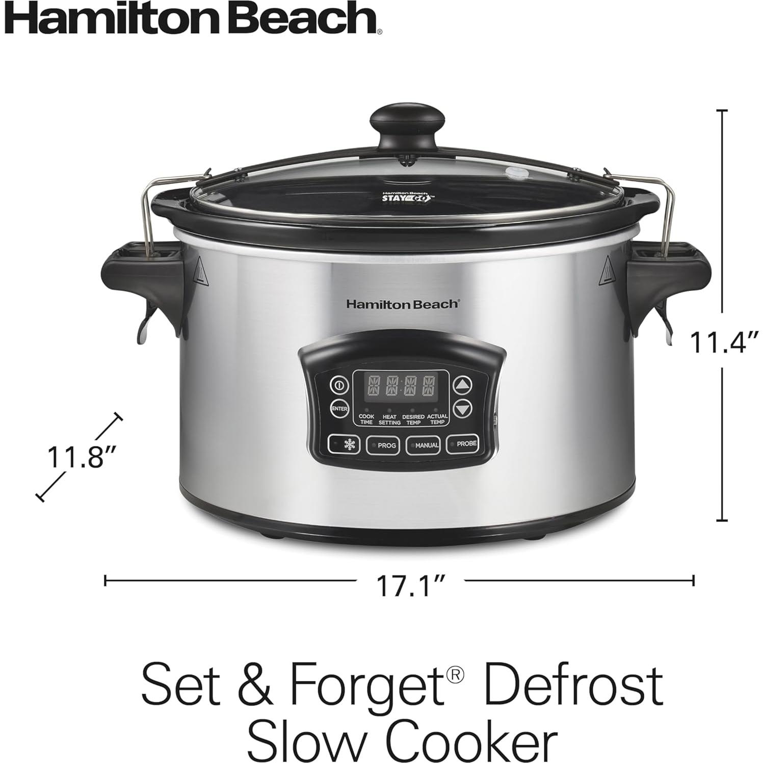 Olla de Cocción Lenta Hamilton Beach 6 Cuartos Digital Programable