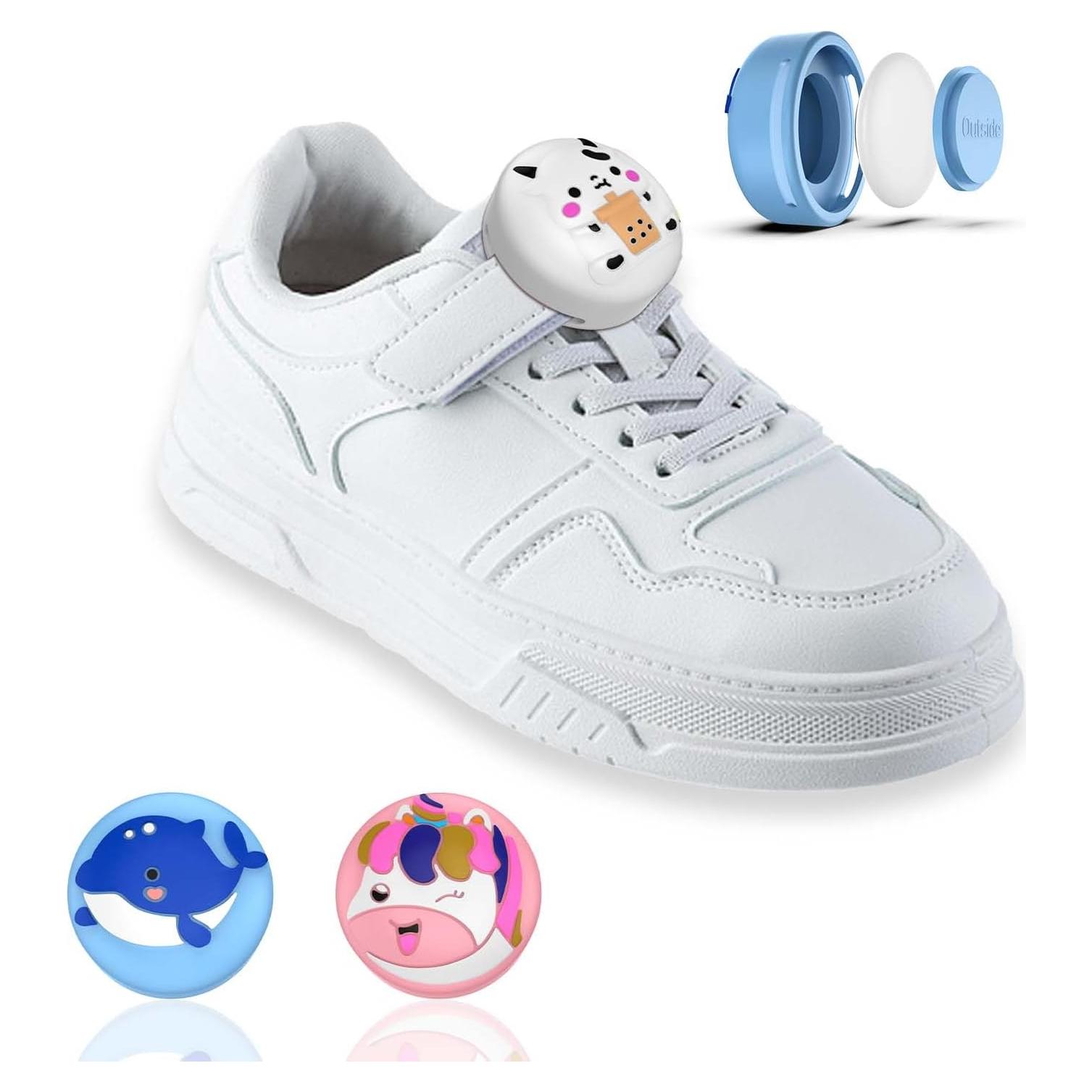 Soporte de Zapatos AirTag BIQIRE 2 Paquete Azul y Rosa