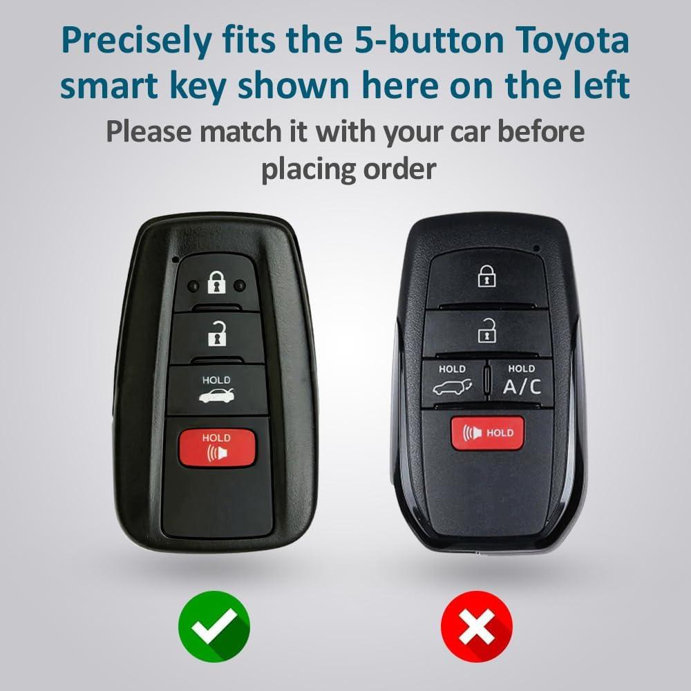 Cubierta de Llave de Silicona Autobase para Toyota 4 Botones