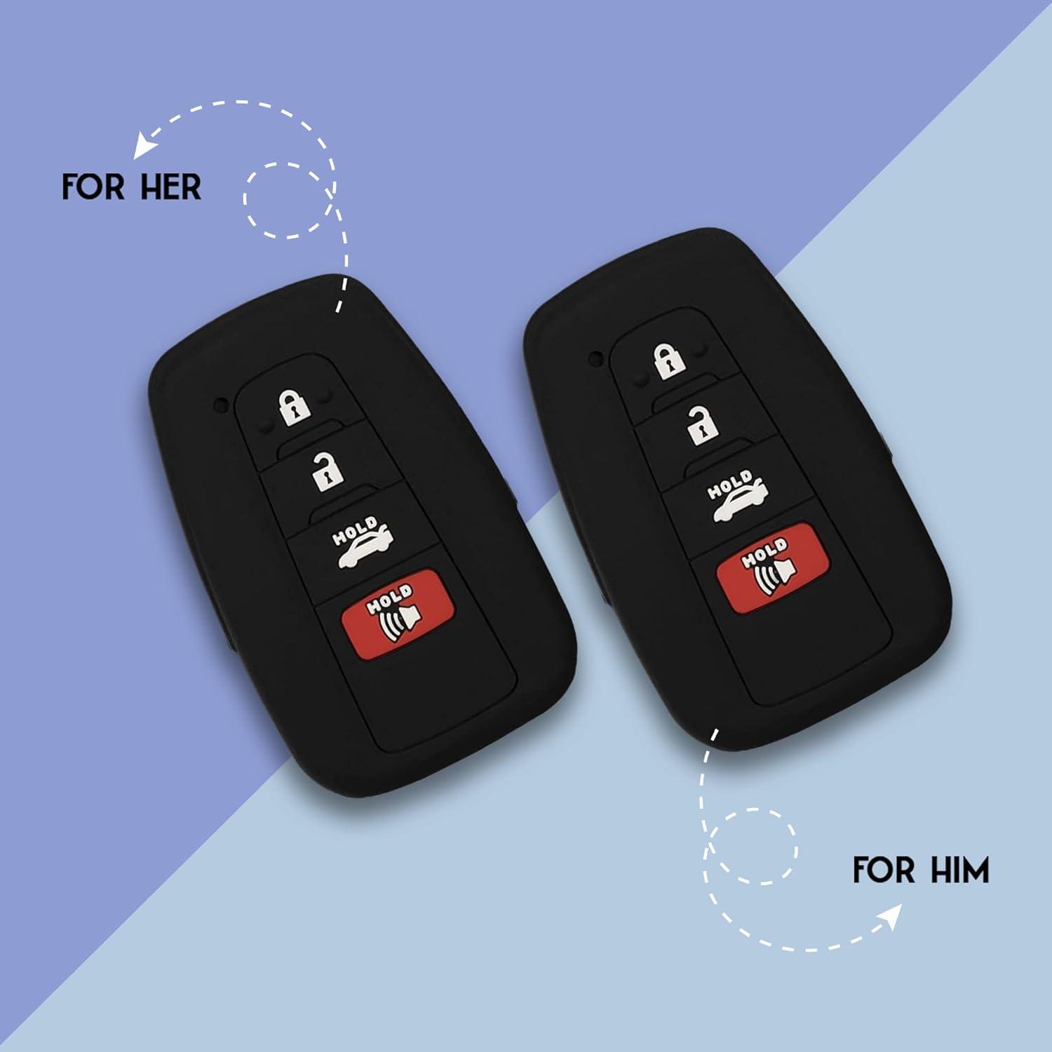 Cubierta de Llave de Silicona Autobase para Toyota 4 Botones