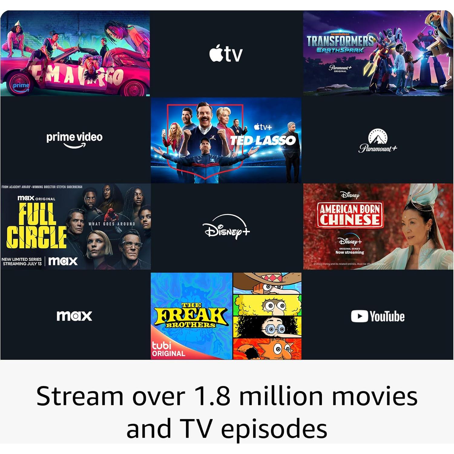 Amazon Fire TV Stick 4K Max streaming device (newest model) with AI-powered Fire TV Search, supports Wi-Fi 6E, free & live TV without cable or satellite